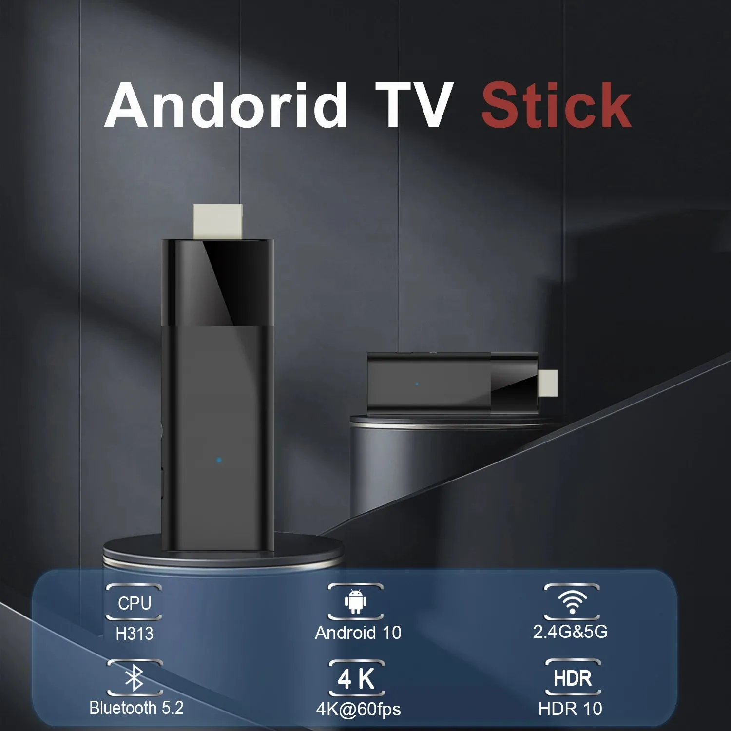 LEMFO Q6 Mini TV Stick -  Android 10, Allwinner H313, 2GB/16GB