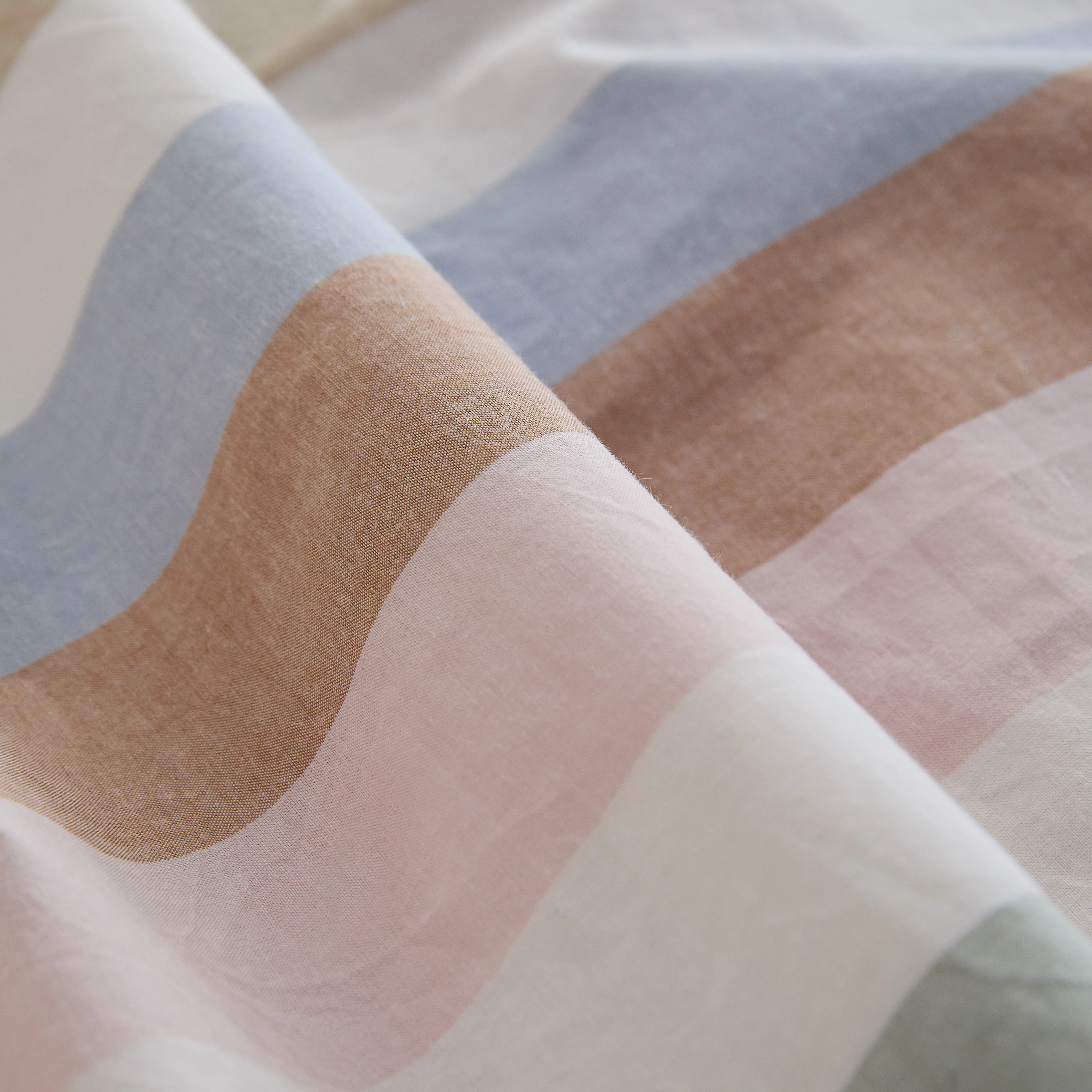 Leo Washed Cotton - Sunny Stripe Kids Flat Sheet
