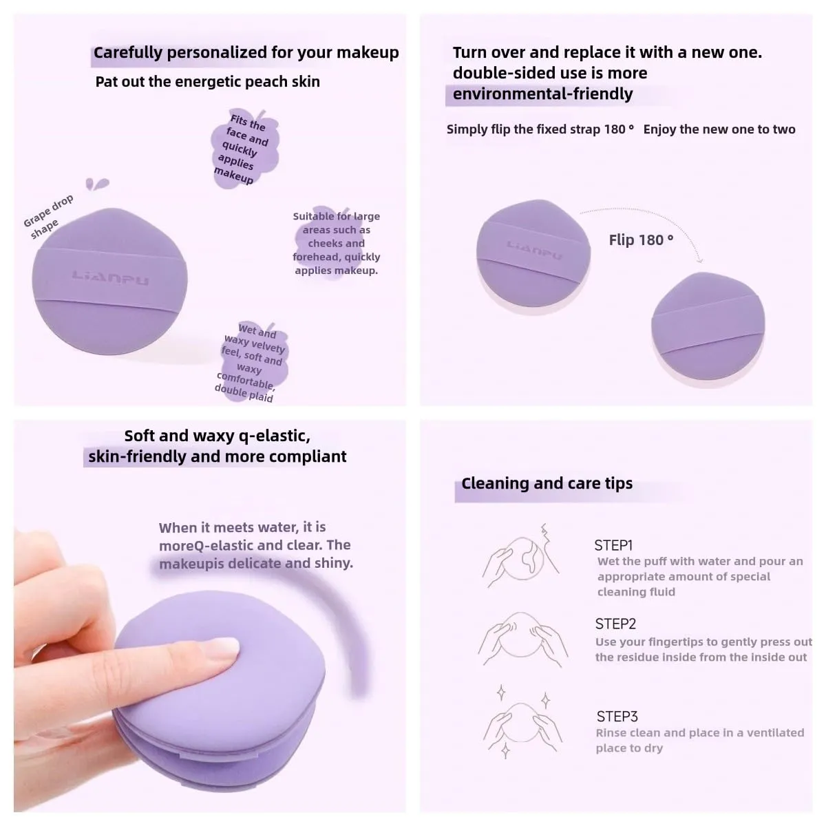 Lian Pu Powder Puff Face Soft Triangle Makeup Puff Makeup Sponge Beauty Blender For Under Eyes And Face Corners Loose Setting Powder Wet And Dry Beauty Makeup Tools (15-piece mixed pack)