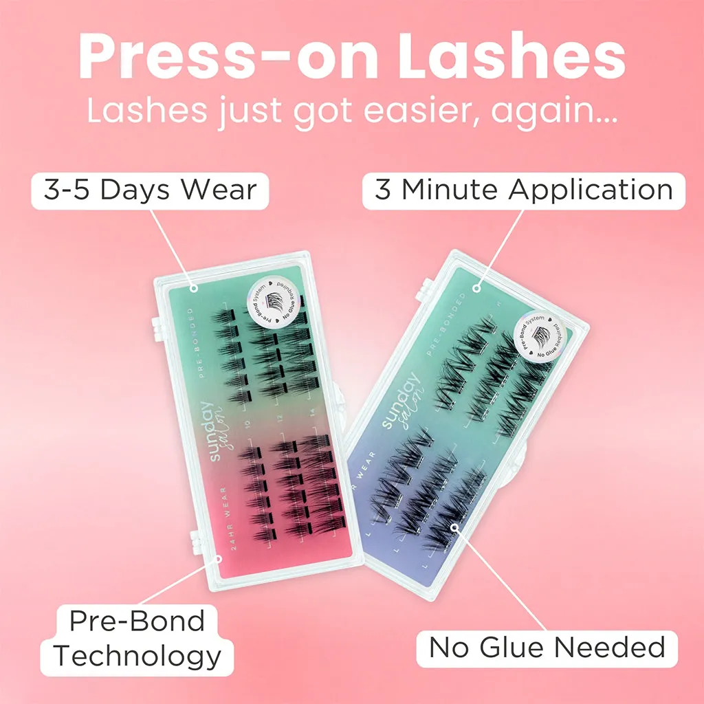 Lola's Lashes Sunday Salon Press-On Lashes Starter Kit - Tapered