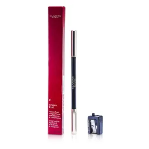 Long Lasting Eye Pencil with Brush - # 01 Carbon Black (With Sharpener)