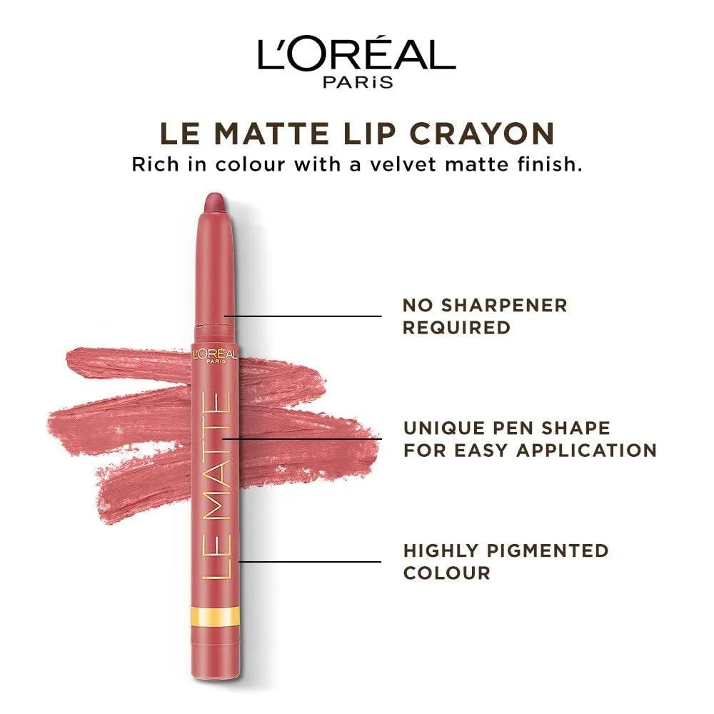 L'Oréal Paris Colour Riche Le Matte Lipstick Pen, Matte for Me, 0.032 Oz.