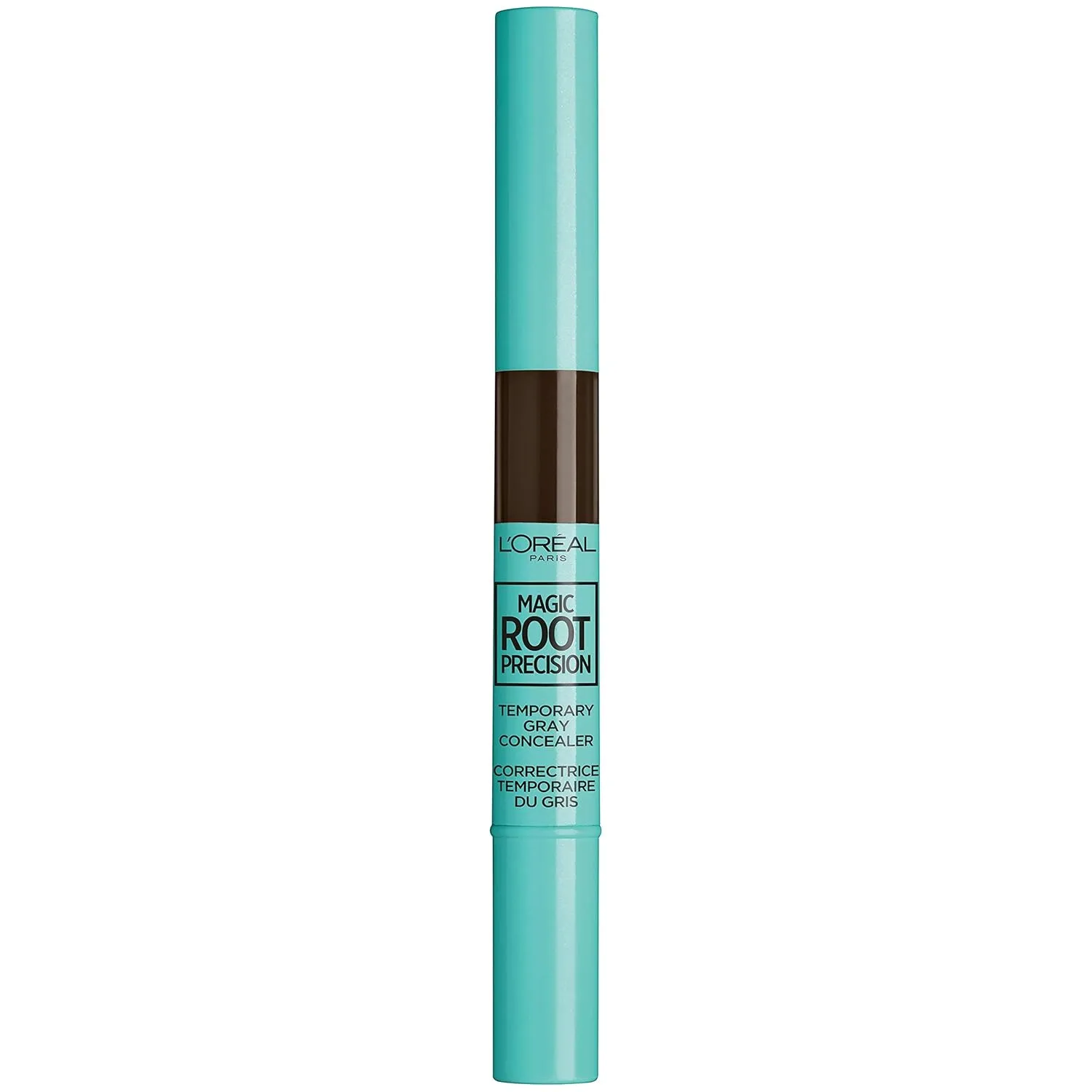 L'Oreal Paris Magic Root Precision Temporary Gray Hair Color Concealer Brush, 4 Dark Brown, 0.05 fl; oz.