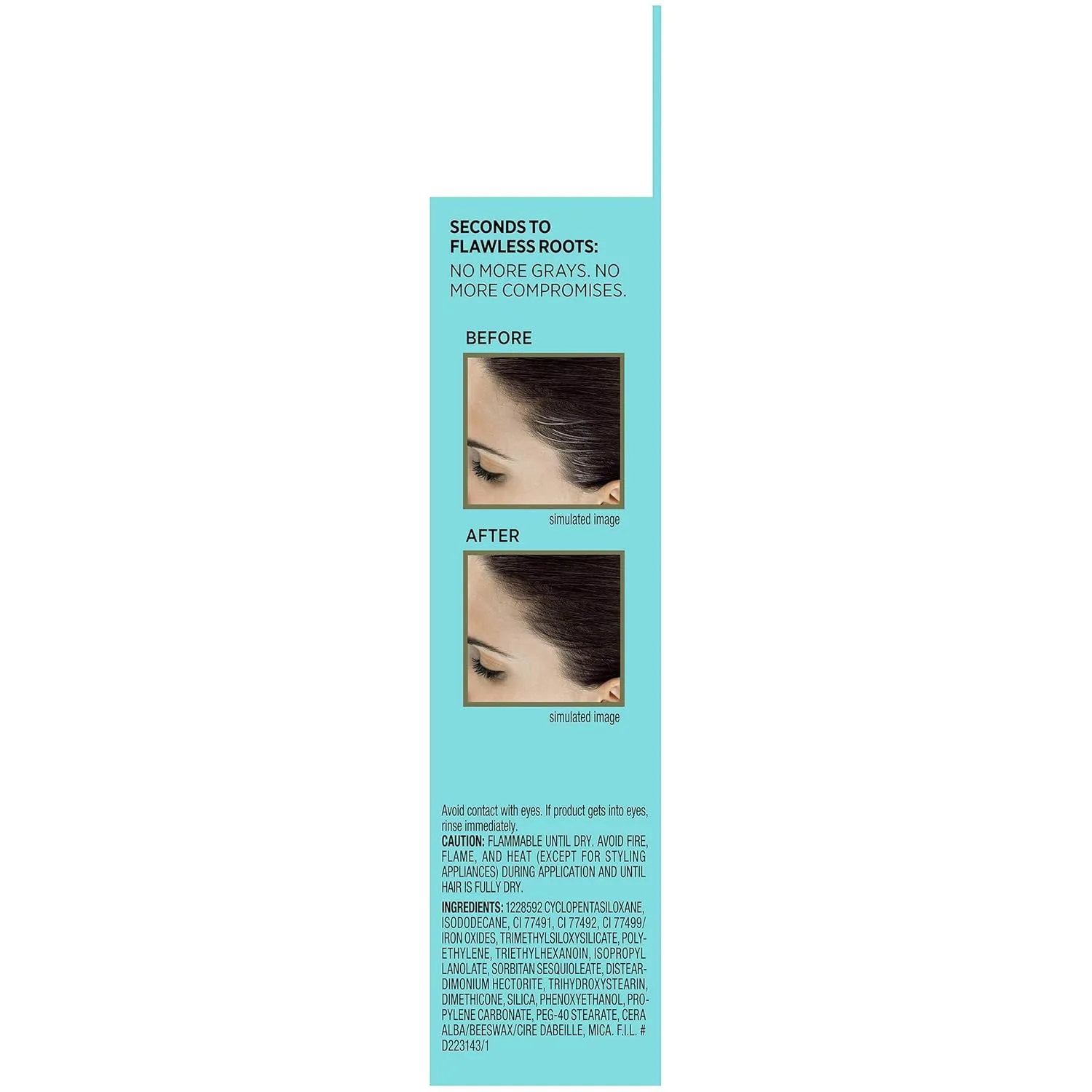 L'Oreal Paris Magic Root Precision Temporary Gray Hair Color Concealer Brush, 4 Dark Brown, 0.05 fl; oz.