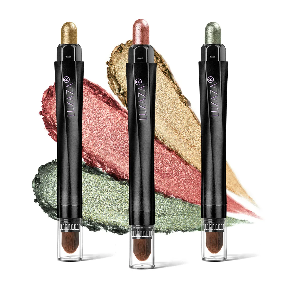 Luxaza - Christmas Eyeshadow Stick Set (3pcs) - Jingle Bell Glow【Limited Edition】