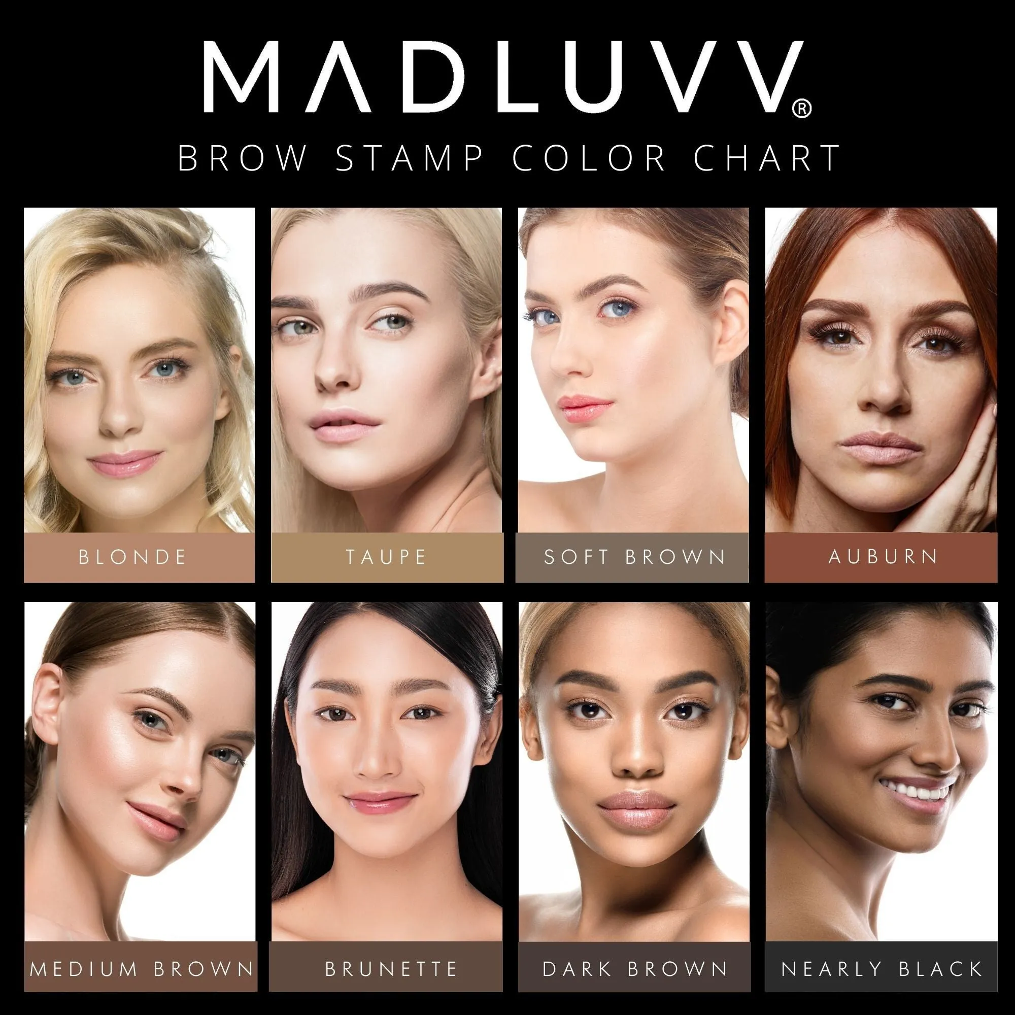 Madluvv Brow Stamp Kit - Choose your colour