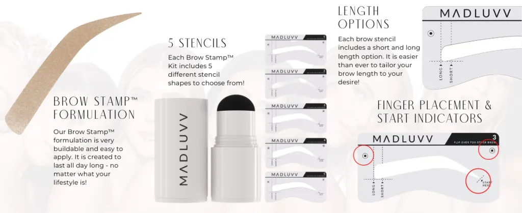 Madluvv Brow Stamp Kit - Choose your colour