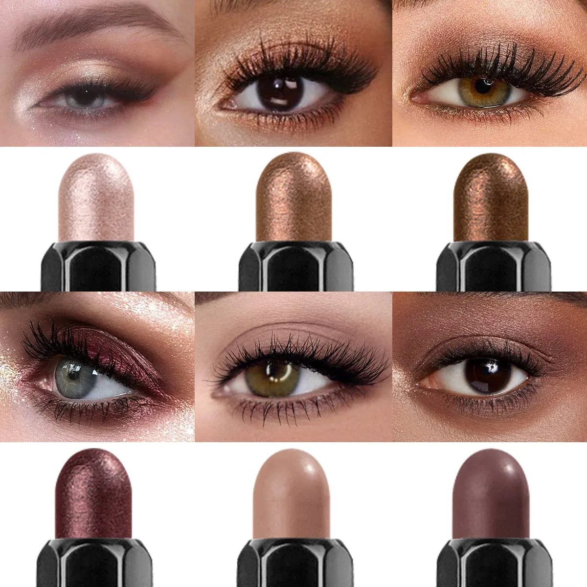 Magic Color Eyeshadow Stick (6pcs)-Cherry Tree