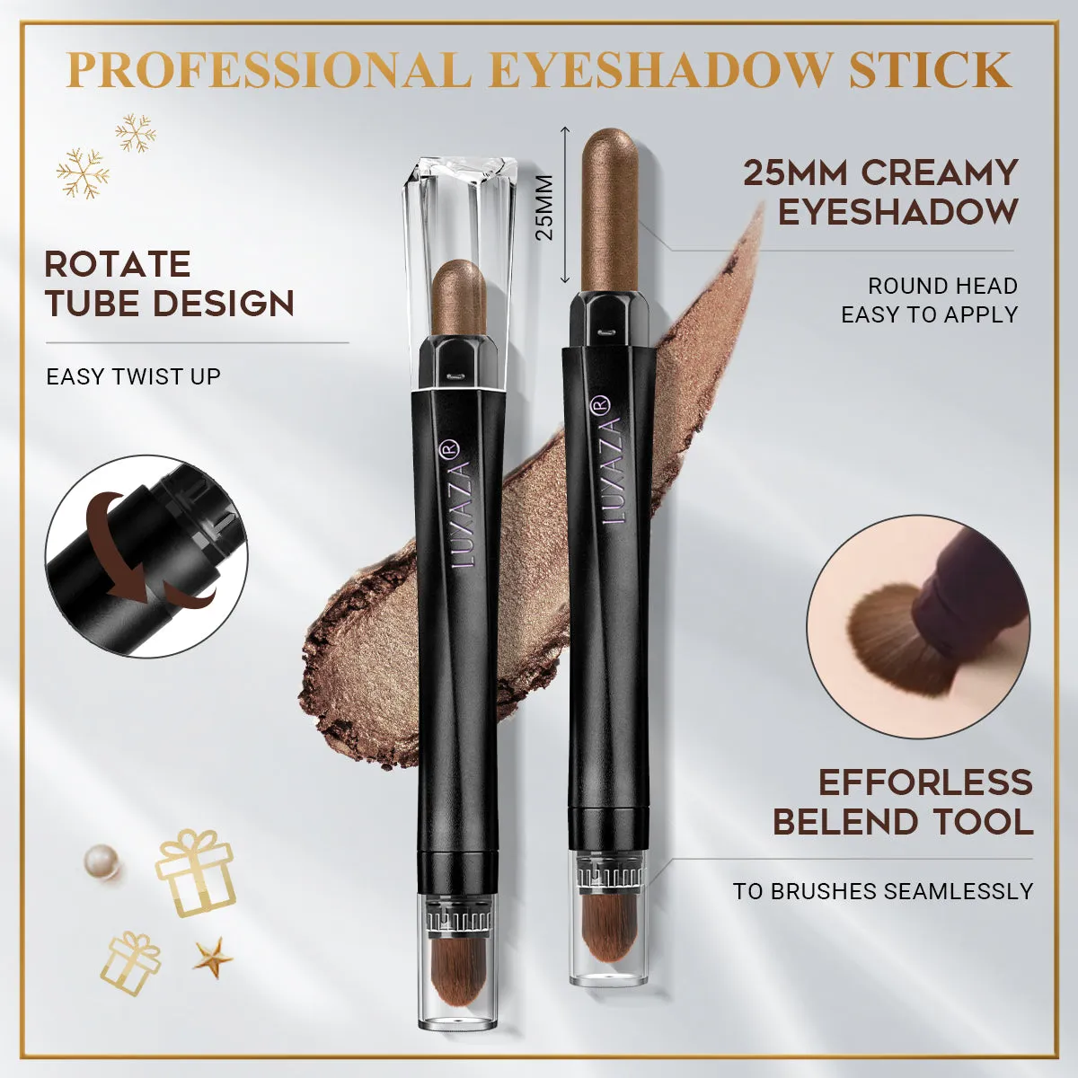 Magic Color Eyeshadow Stick (6pcs)-Christmas Brown Sugar