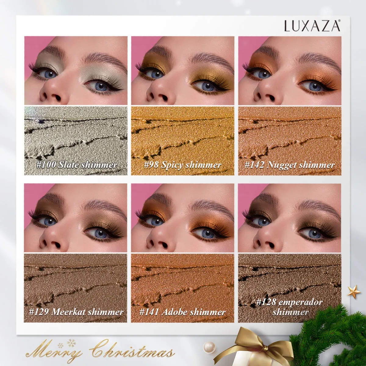 Magic Color Eyeshadow Stick (6pcs)-Christmas Brown Sugar
