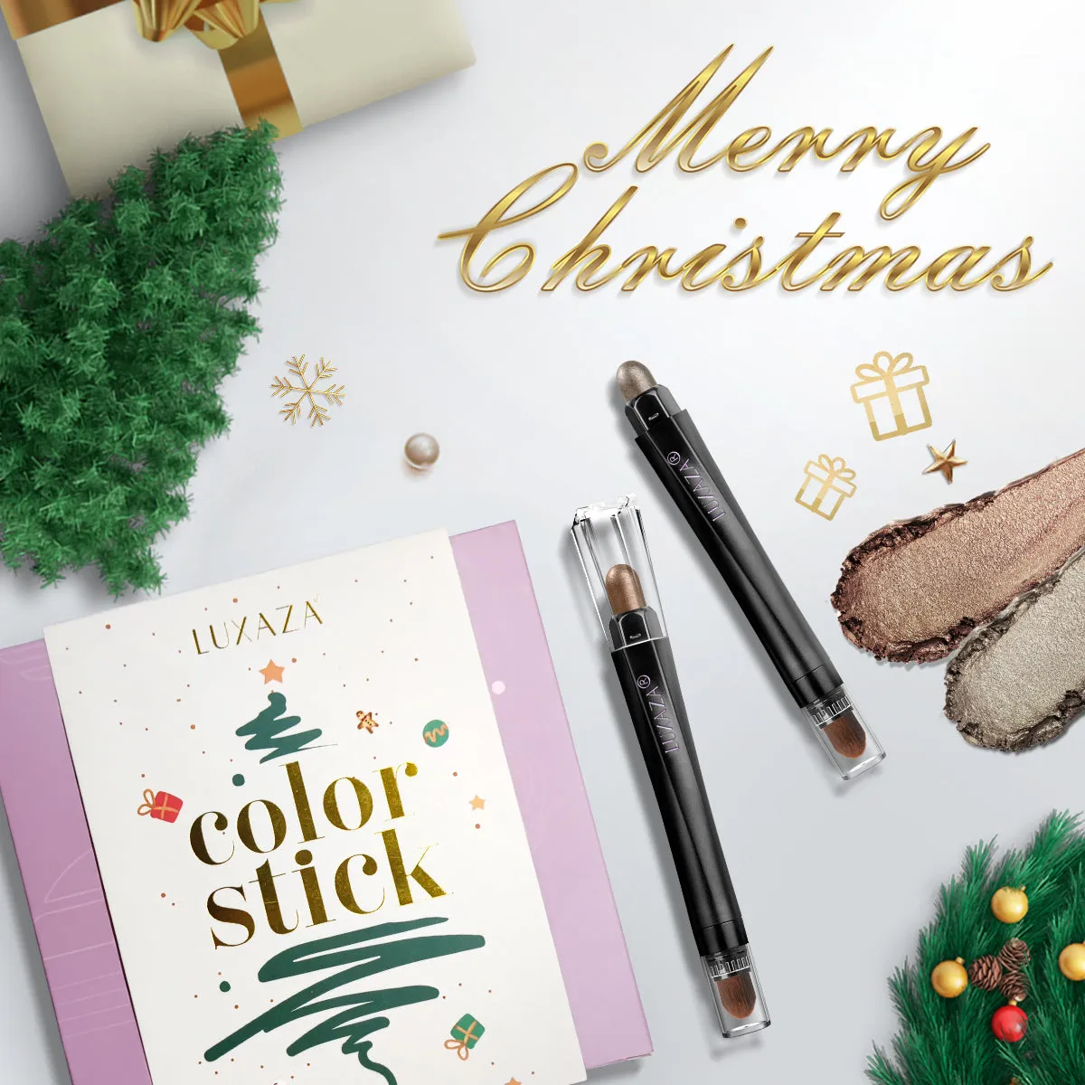 Magic Color Eyeshadow Stick (6pcs)-Christmas Brown Sugar