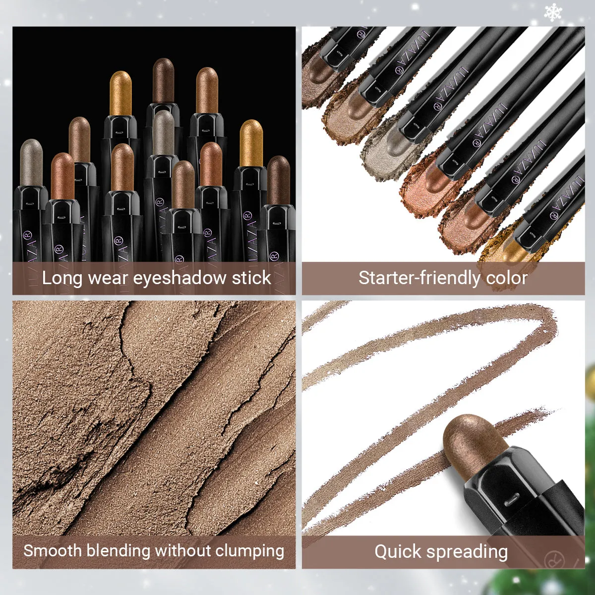 Magic Color Eyeshadow Stick (6pcs)-Christmas Brown Sugar