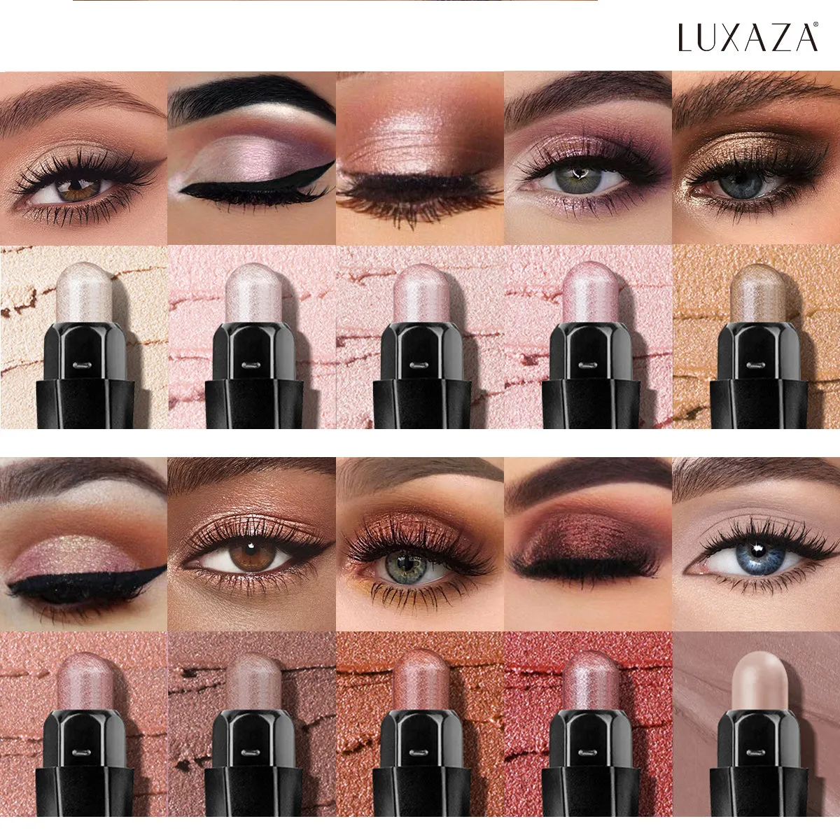 Magic Color Eyeshadow Stick（10pcs）-Cherry blossoms【US ONLY】
