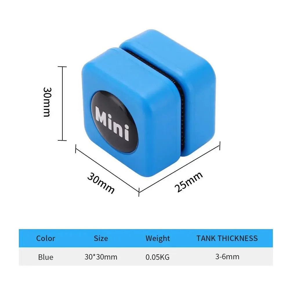 Magnetic Aquarium Brush Cleaner Mini Fish Tank Cleaner Vacuum Algae Scraper for Glass Aquariums