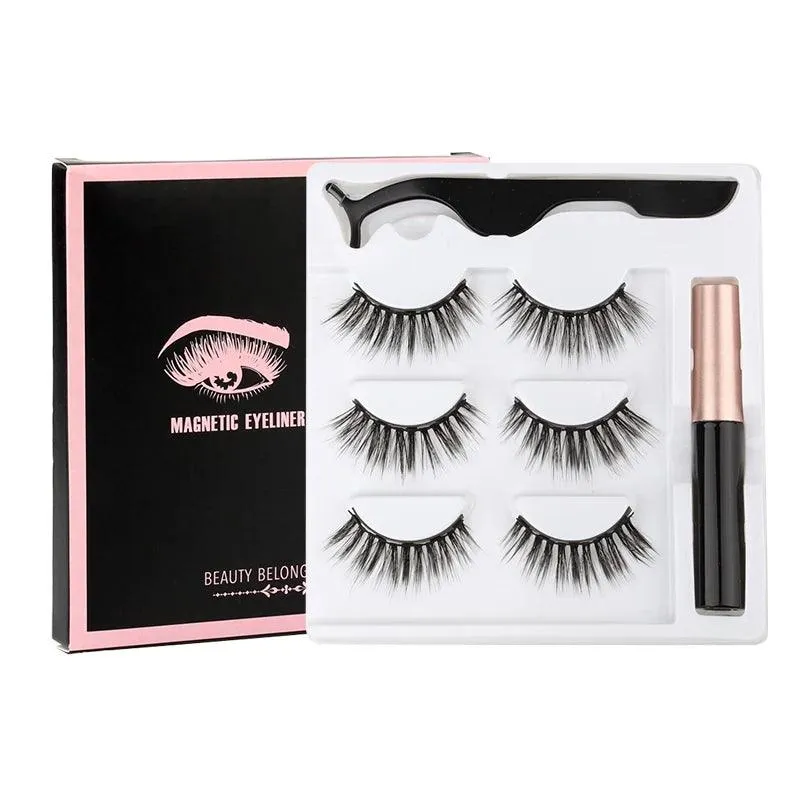 Magnetic Lash Kit - 3D Mink Lashes & Waterproof Magnetic Eyeliner for All-Day Glam