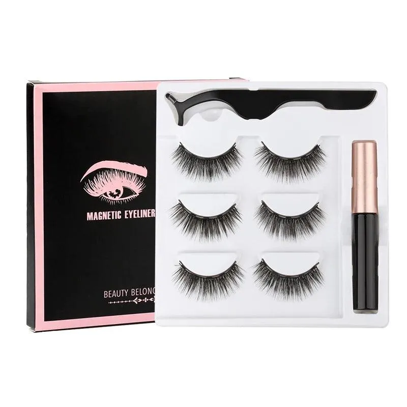 Magnetic Lash Kit - 3D Mink Lashes & Waterproof Magnetic Eyeliner for All-Day Glam