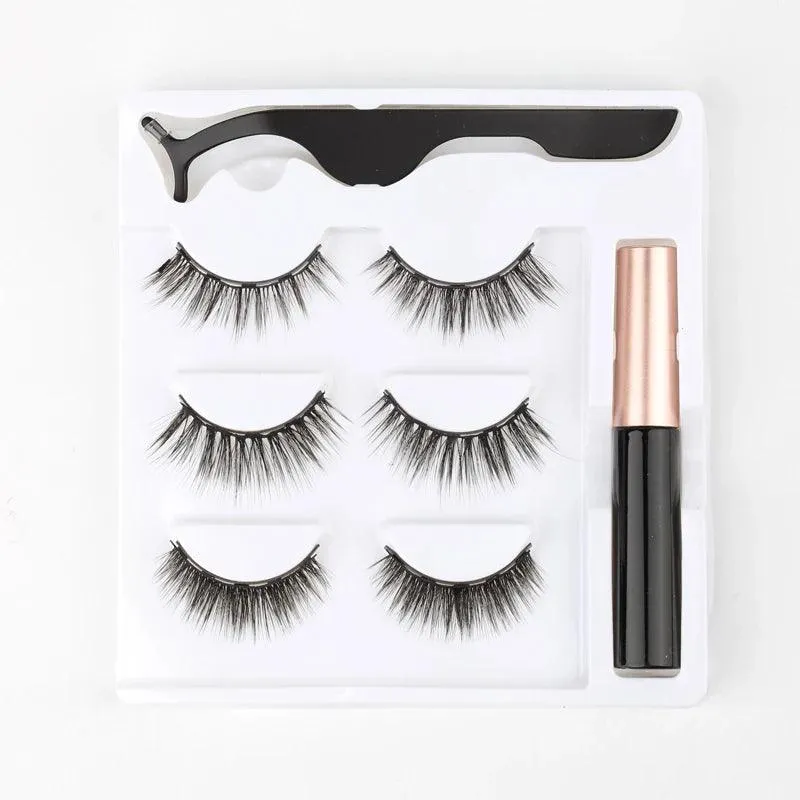 Magnetic Lash Kit - 3D Mink Lashes & Waterproof Magnetic Eyeliner for All-Day Glam