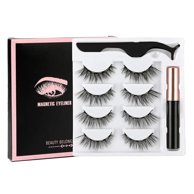 Magnetic Lash Kit - 3D Mink Lashes & Waterproof Magnetic Eyeliner for All-Day Glam