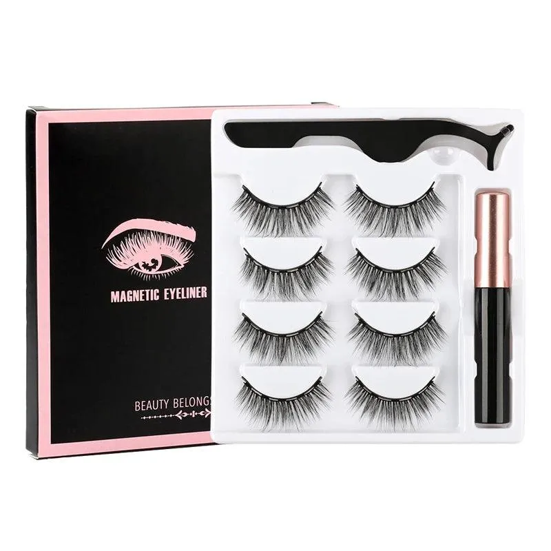Magnetic Lash Kit - 3D Mink Lashes & Waterproof Magnetic Eyeliner for All-Day Glam