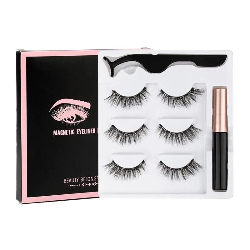 Magnetic Lash Kit - 3D Mink Lashes & Waterproof Magnetic Eyeliner for All-Day Glam