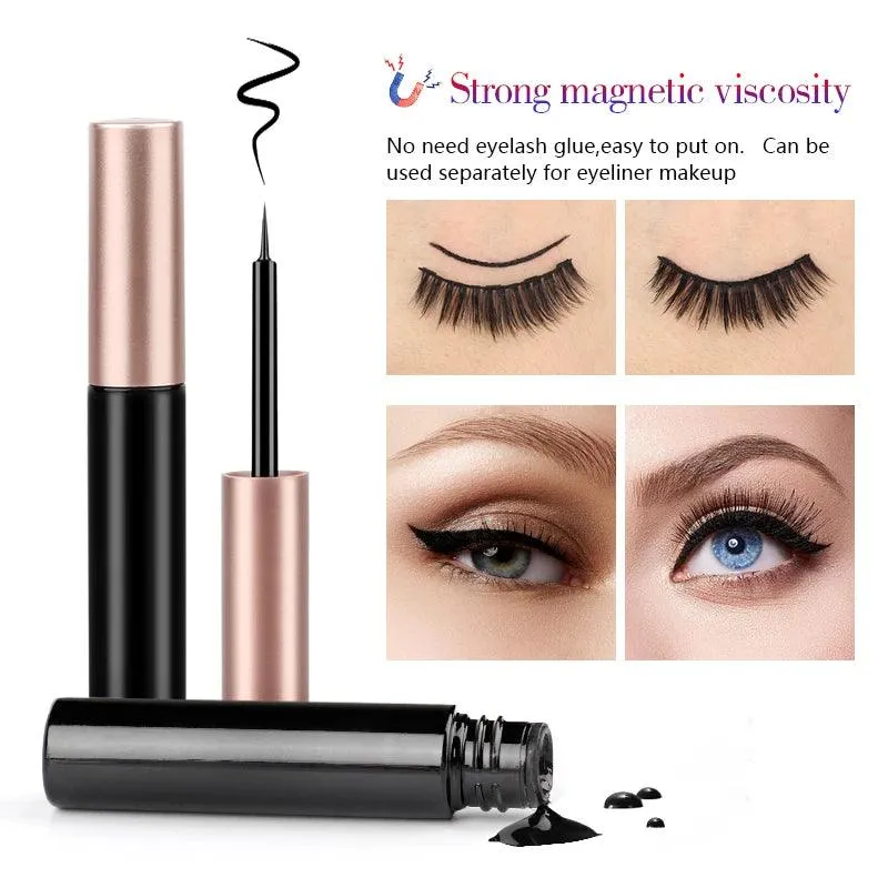 Magnetic Lash Kit - 3D Mink Lashes & Waterproof Magnetic Eyeliner for All-Day Glam