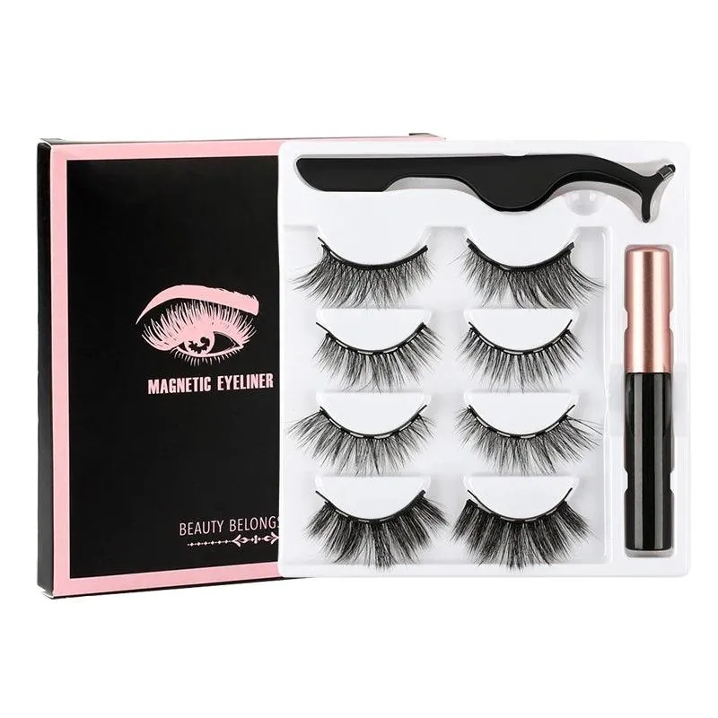 Magnetic Lash Kit - 3D Mink Lashes & Waterproof Magnetic Eyeliner for All-Day Glam