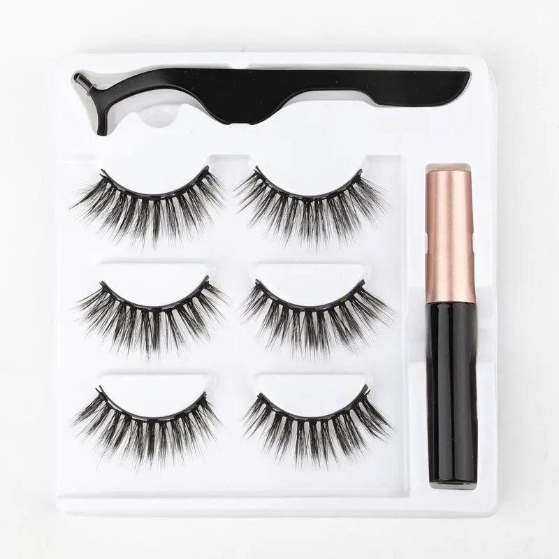 Magnetic Lash Kit - 3D Mink Lashes & Waterproof Magnetic Eyeliner for All-Day Glam