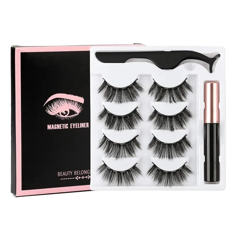 Magnetic Lash Kit - 3D Mink Lashes & Waterproof Magnetic Eyeliner for All-Day Glam