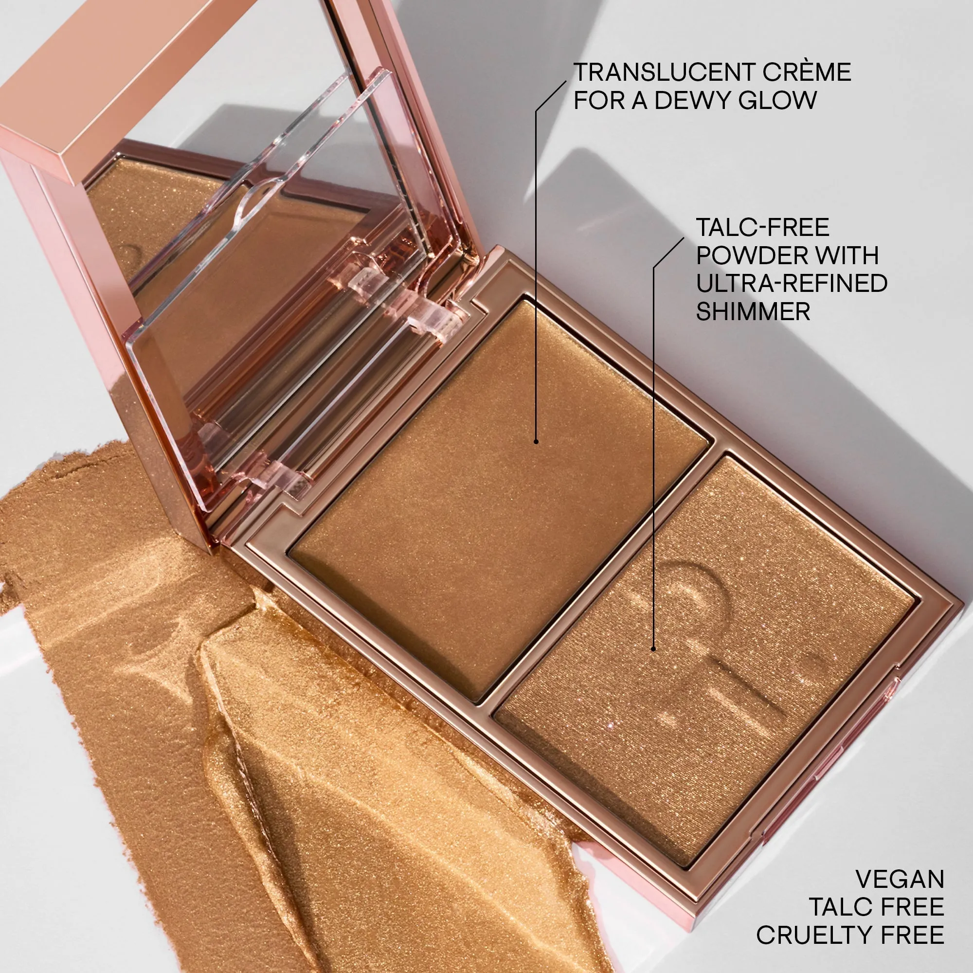 Major Glow Crème & Powder Light Reflecting Translucent Highlighter Duo (Baby)