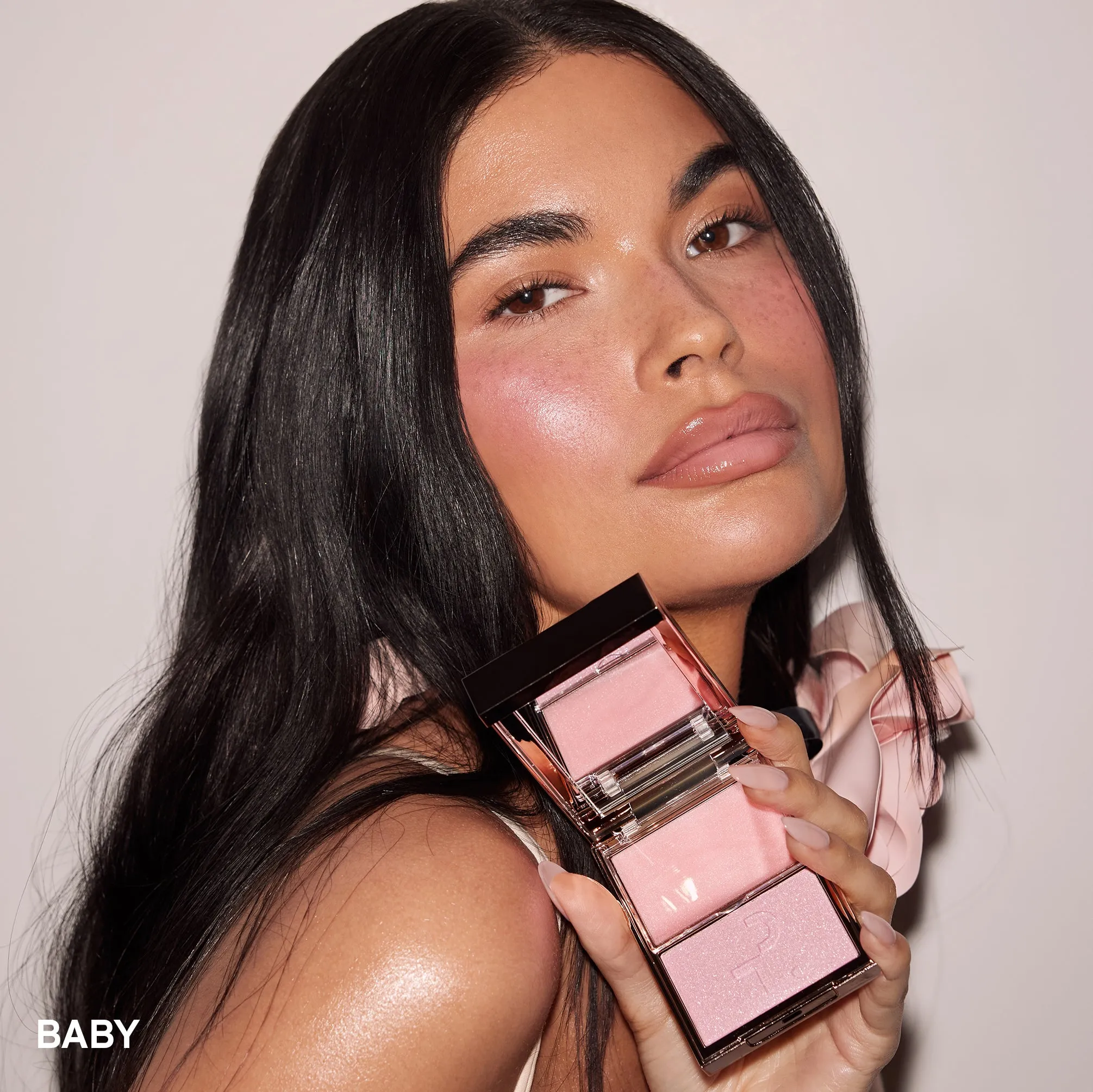 Major Glow Crème & Powder Light Reflecting Translucent Highlighter Duo (Baby)