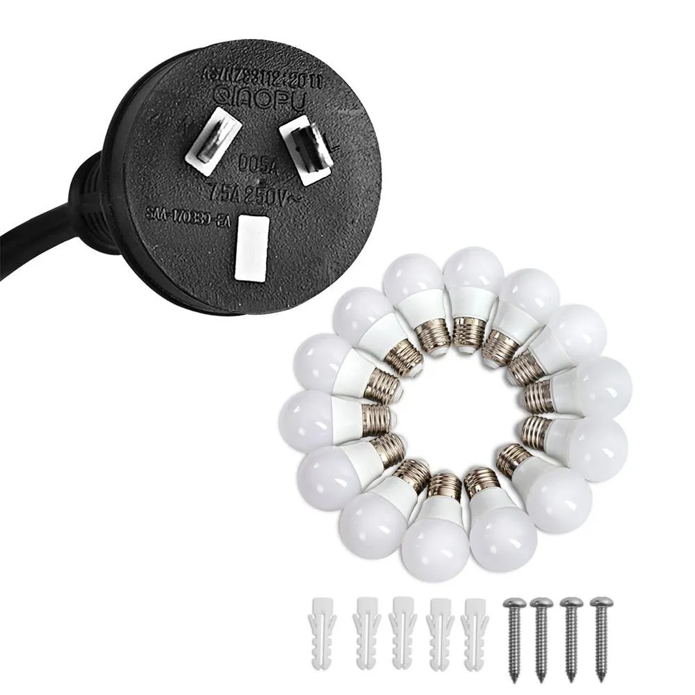 Make Up Mirror with LED Lights - Black
