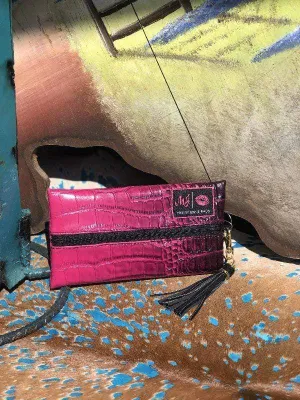 Makeup Junkie Bag Ombre Purple gator