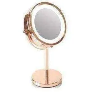 Makeup mirror | RIO Magnifying Mirror Rose Gold LED mirror x 1 piece