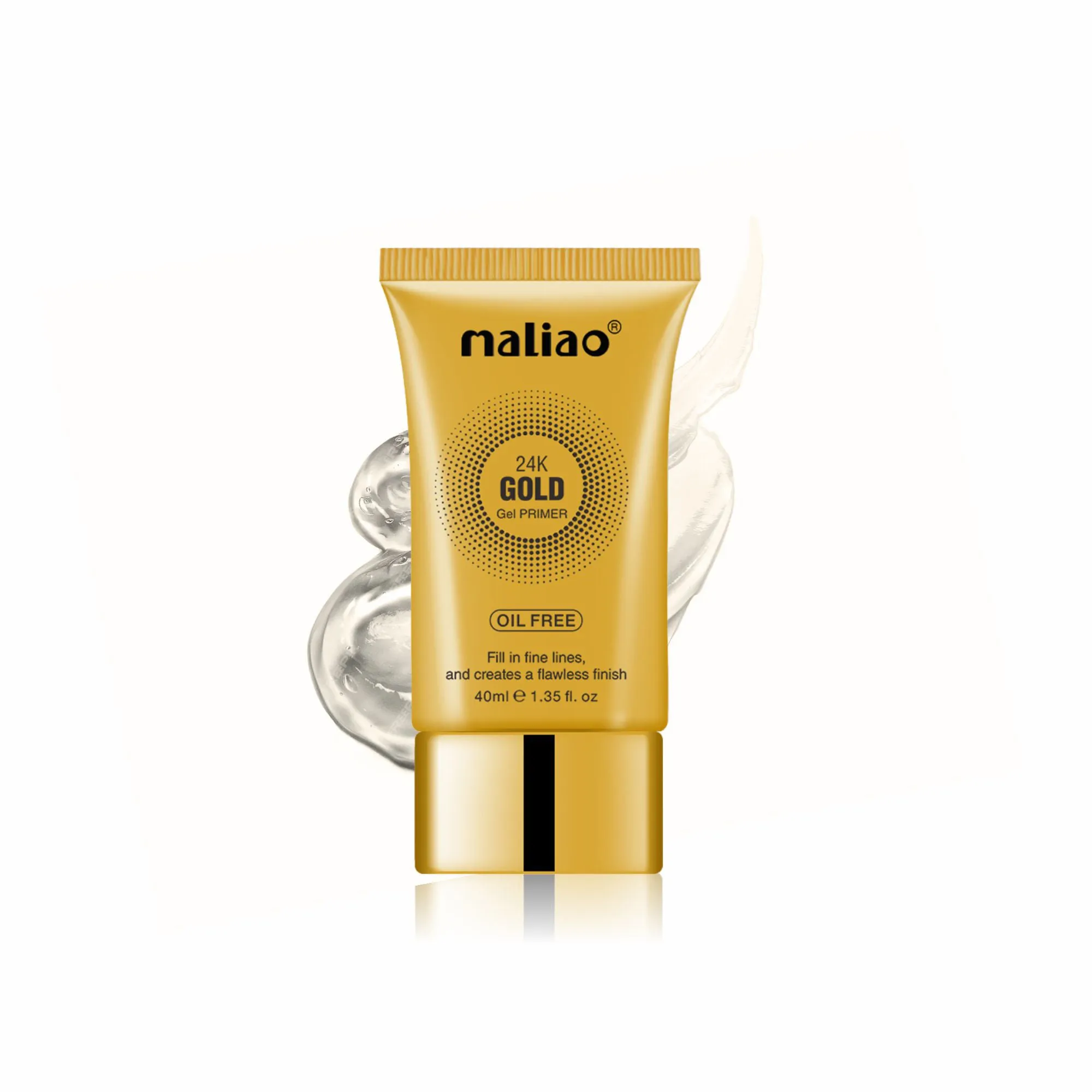 Maliao 24K Gold Gel Primer 40ml - Luxe Makeup Base for Radiant Skin