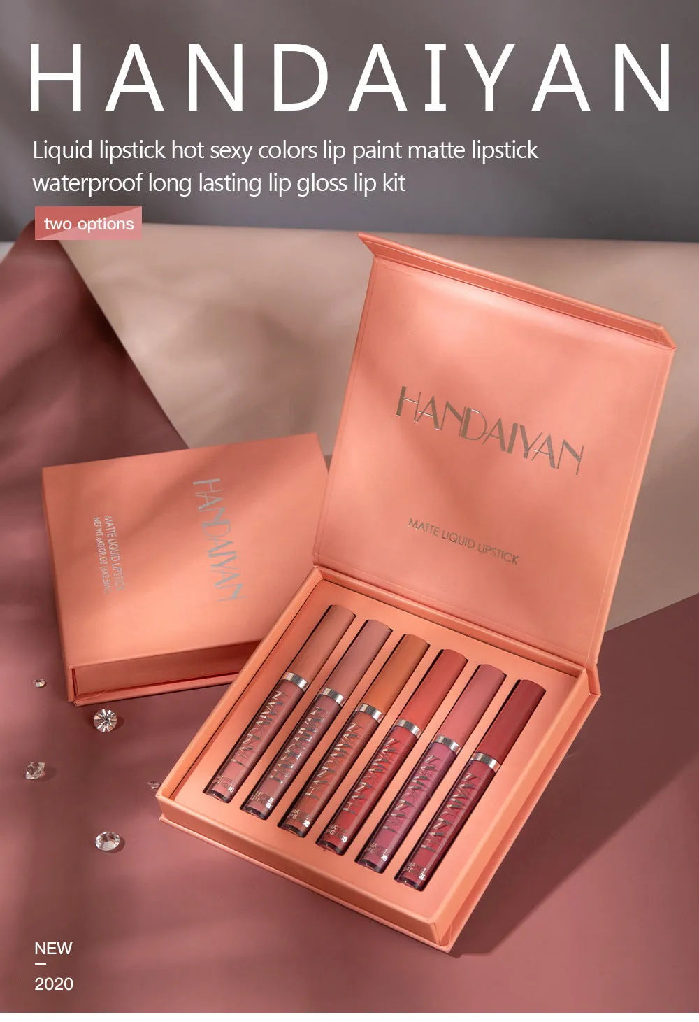 Matte Lip Gloss 6 pcs
