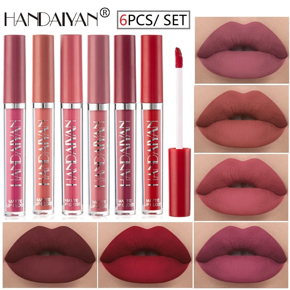Matte Lip Gloss 6 pcs