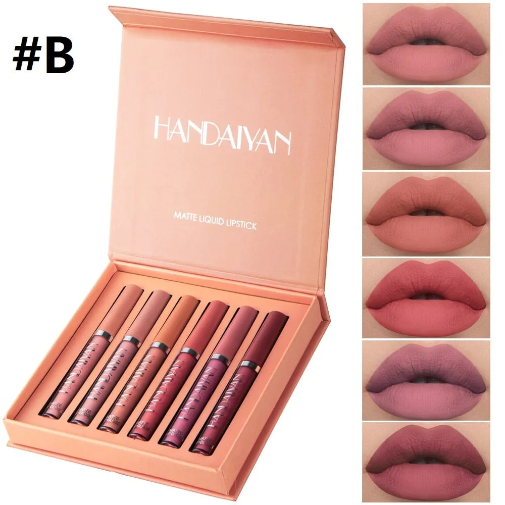 Matte Lip Gloss 6 pcs