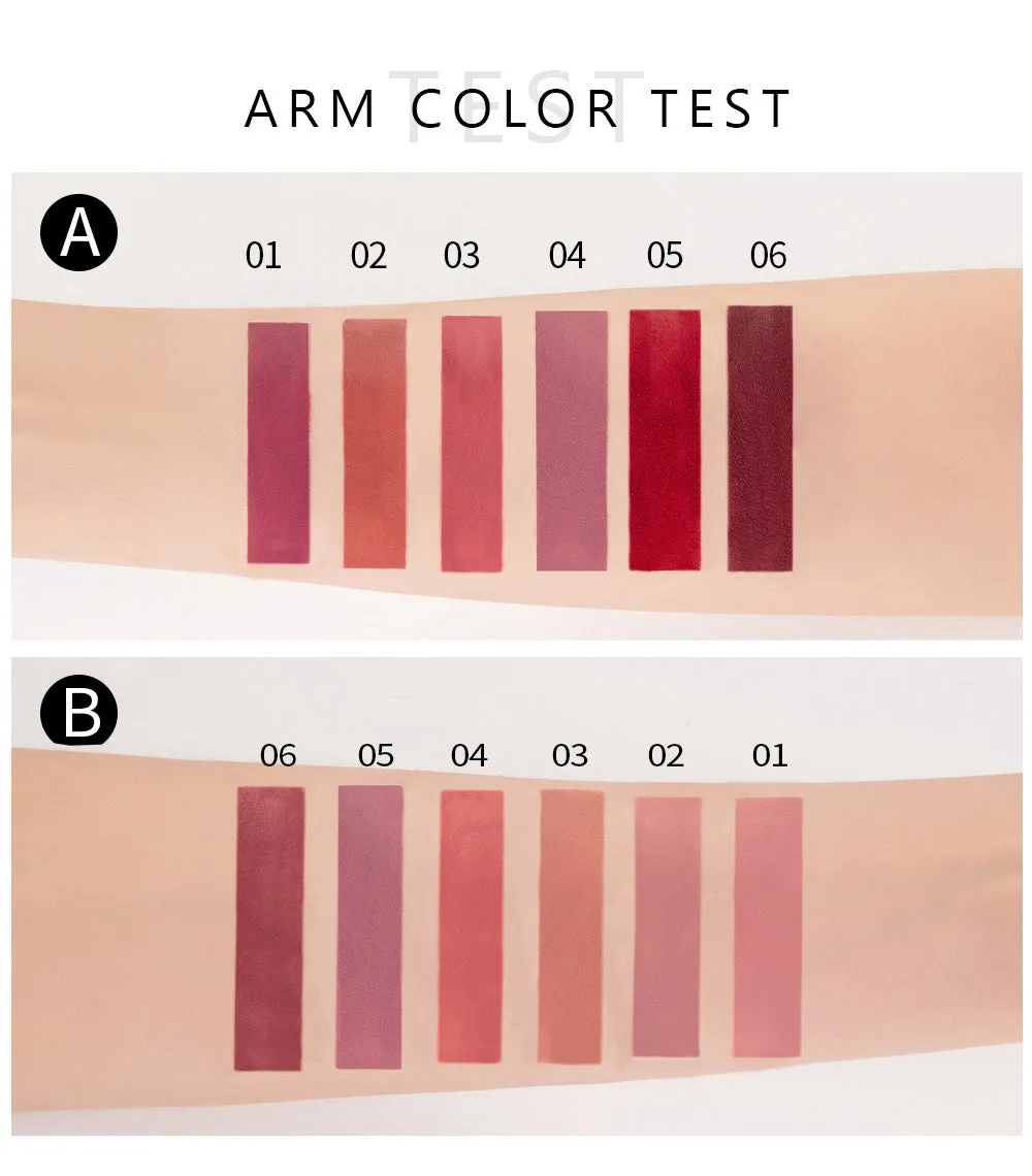Matte Lip Gloss 6 pcs