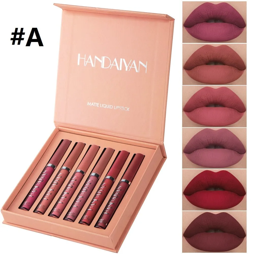 Matte Lip Gloss 6 pcs
