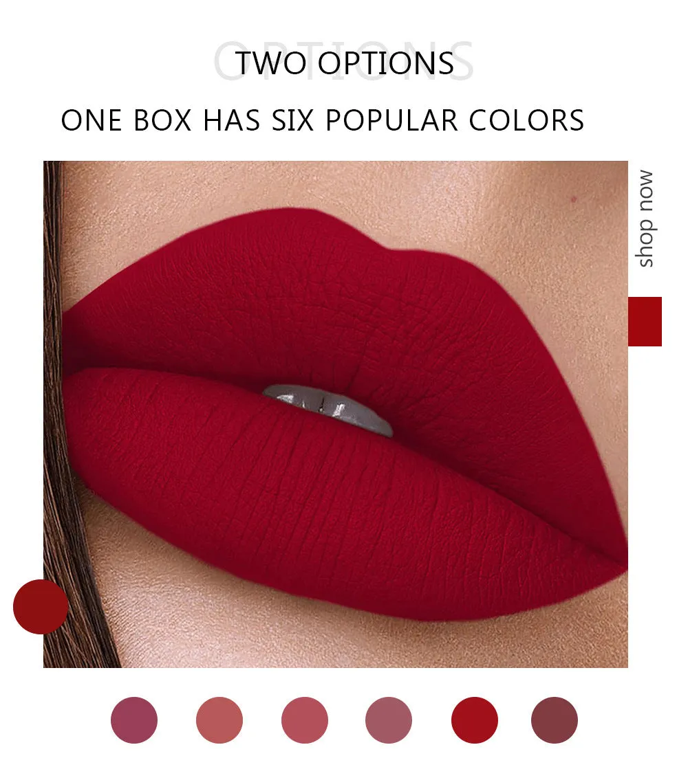 Matte Lip Gloss 6 pcs
