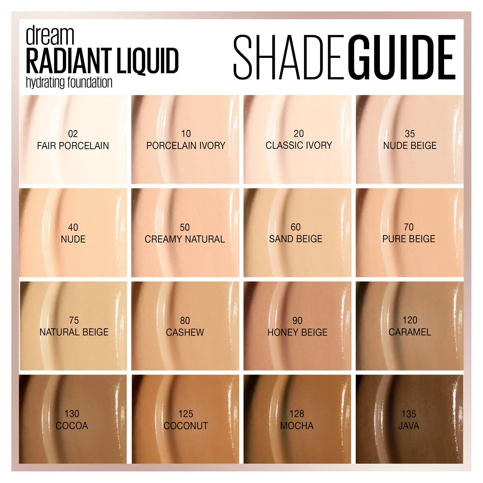 MAYBELLINE Dream Radiant Liquid Foundation - Fair Porcelain #02