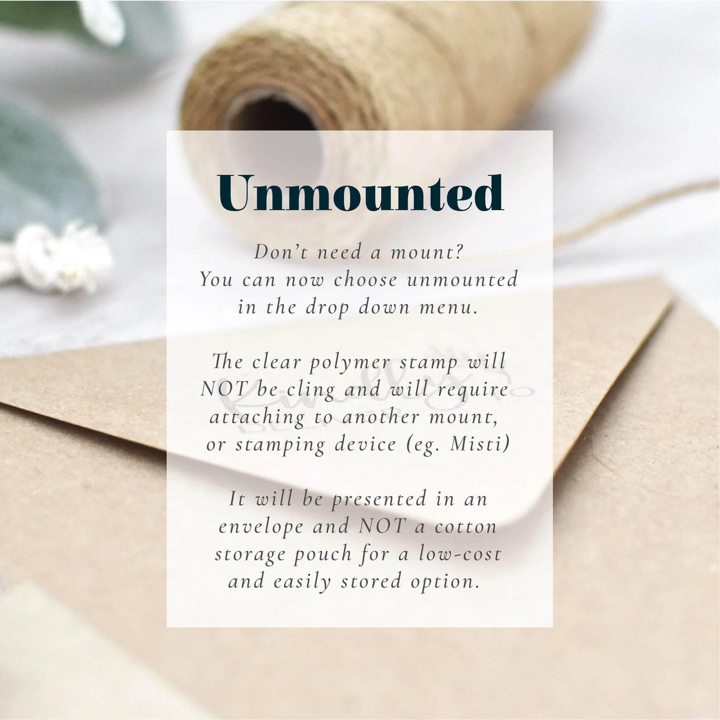 Memories Inside Handle With Care Rubber Stamp
