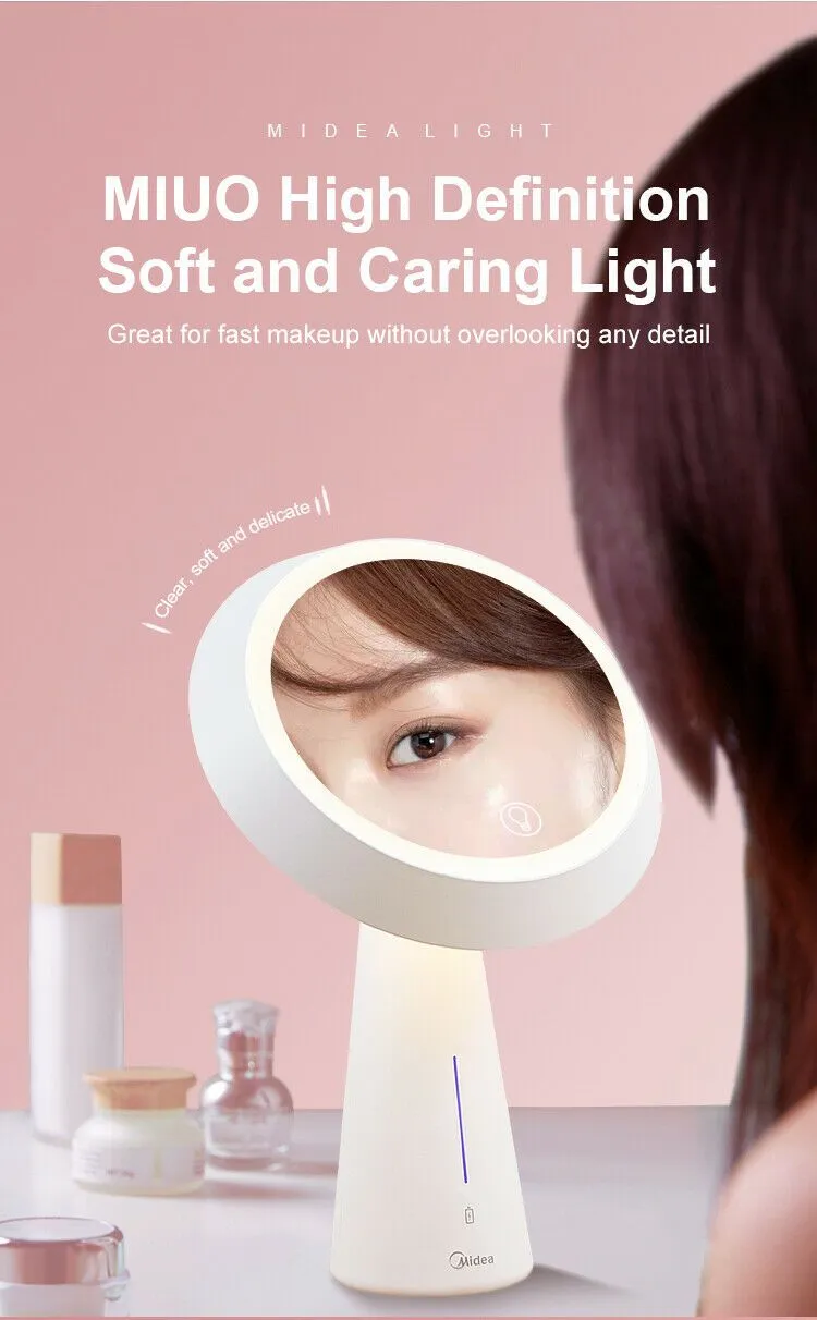 Midea LED Makeup mirror Tattoo Light Beauty Lamp Nails Makeup Portable USB MTD5-MK-12-K