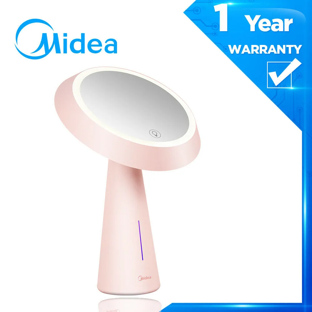 Midea LED Makeup mirror Tattoo Light Beauty Lamp Nails Makeup Portable USB-Pink MTD5-MK-12-Pink