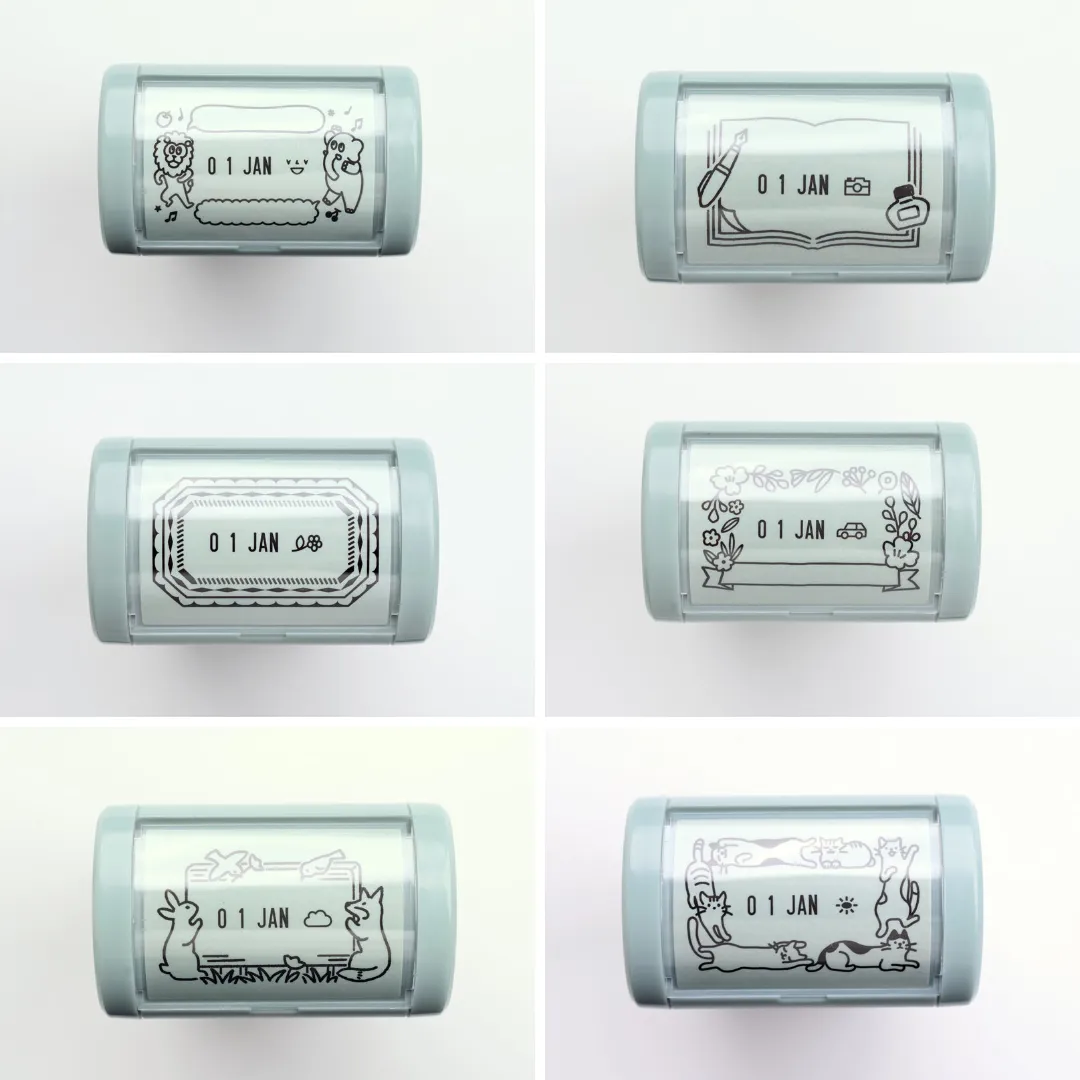 Midori Paintable Rotating Date Stamp - Cat