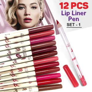Milai Cosmetics Lip Liner Pencil Set 1 - 12pcs