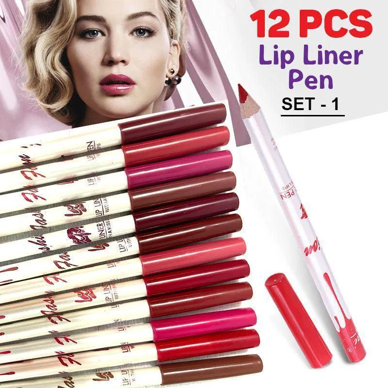 Milai Cosmetics Lip Liner Pencil Set 1 - 12pcs