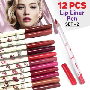 Milai Cosmetics Lip Liner Pencil Set 2 - 12pcs