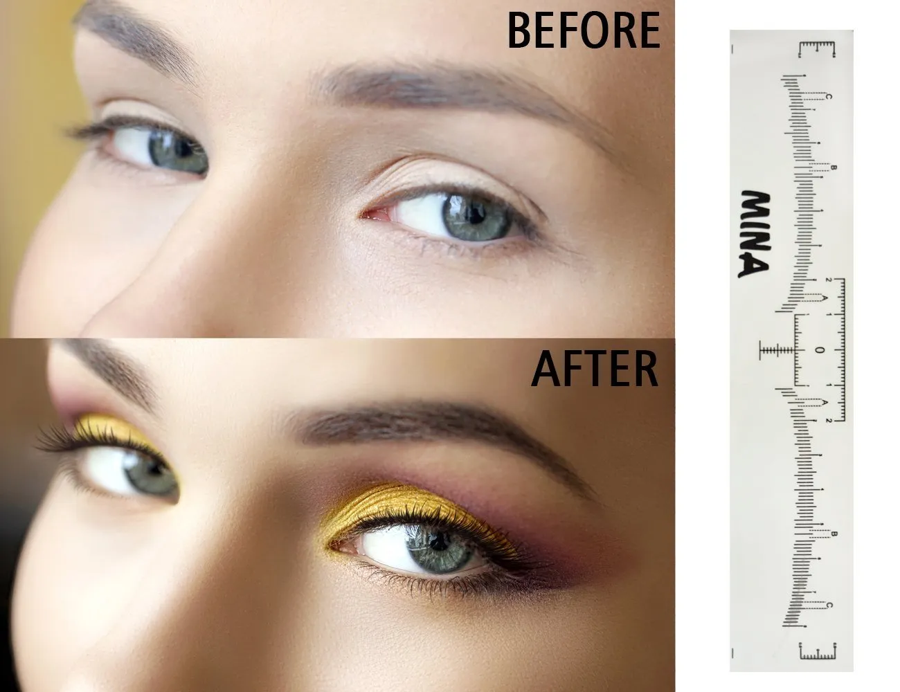 Mina Eyebrow Microblading Ruler (2 Pcs)