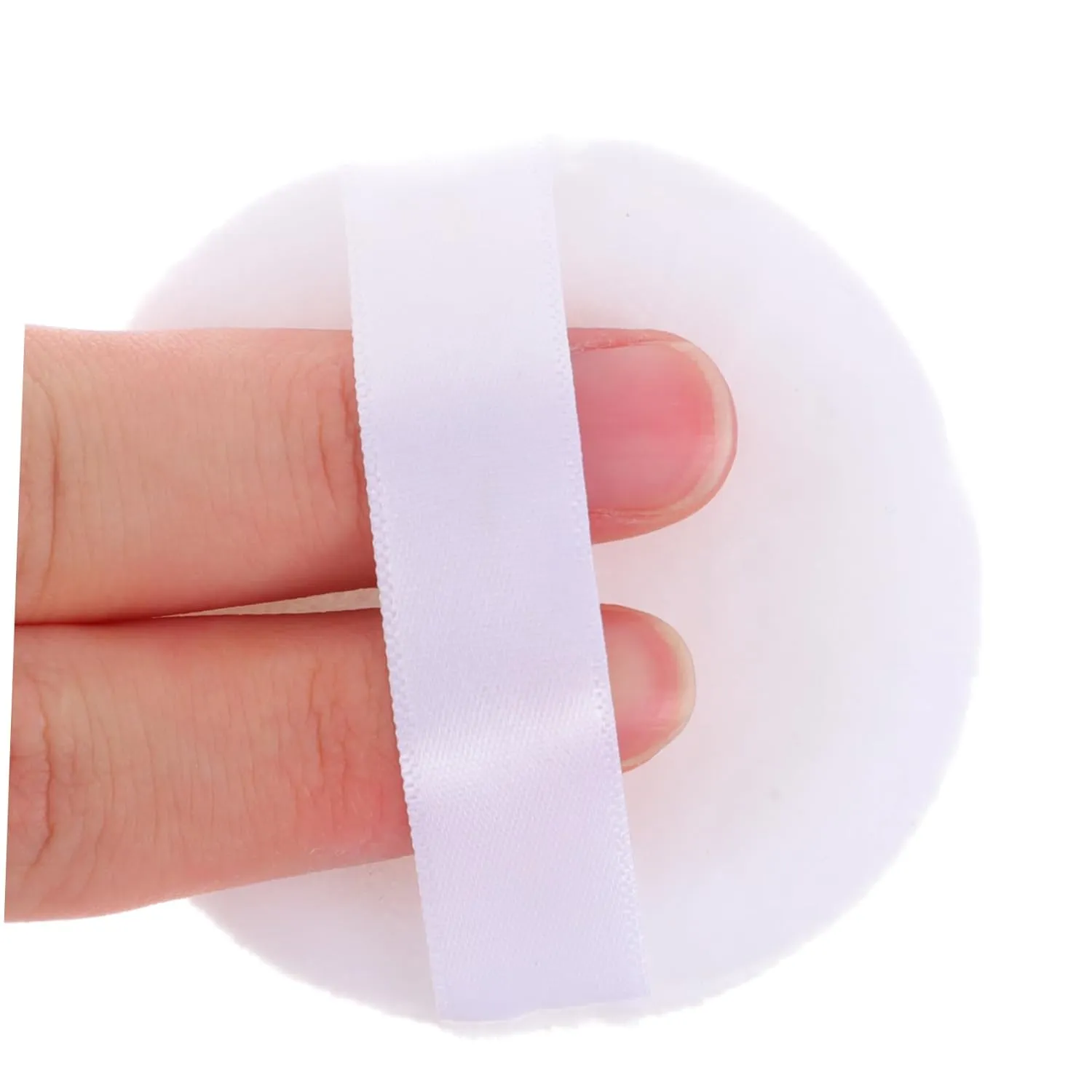Mirrored Powder Box with Velvet Puff for Loose Powder Portable Makeup Container